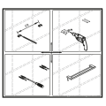 Bathroom Accessories Wall Mounted Bathroom Towel Bar Set Brass Double Towel Bar Towel Rack Chrome